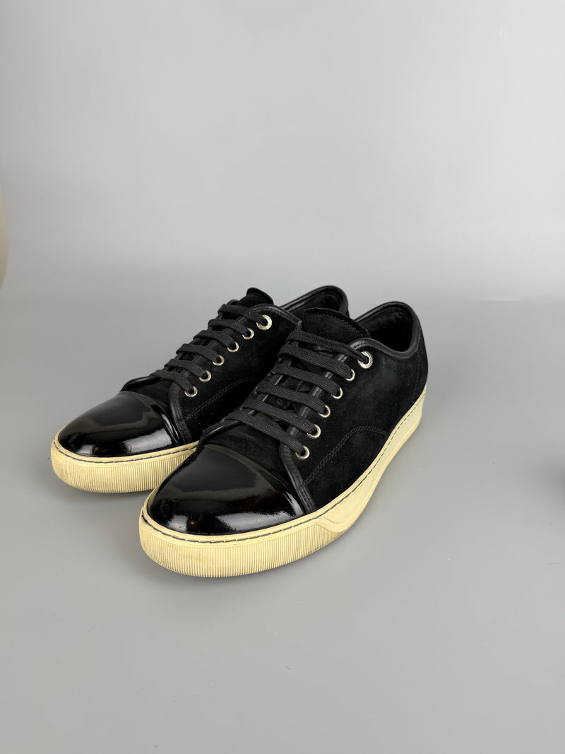 Lanvin Dbb1 Patent Cap Toe Sneaker Navy | 41