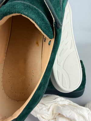 Christian Louboutin Louis Junior Spikes Sneaker Dark Green | 45