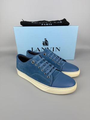 Lanvin Dbb1 Nappa Cap Toe Sneaker Blue | 42