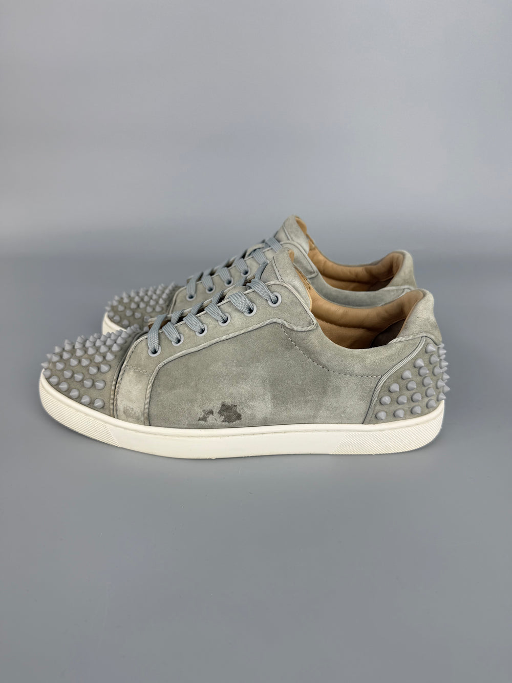 Christian Louboutin Seavaste Spikes Sneaker Grey | 43