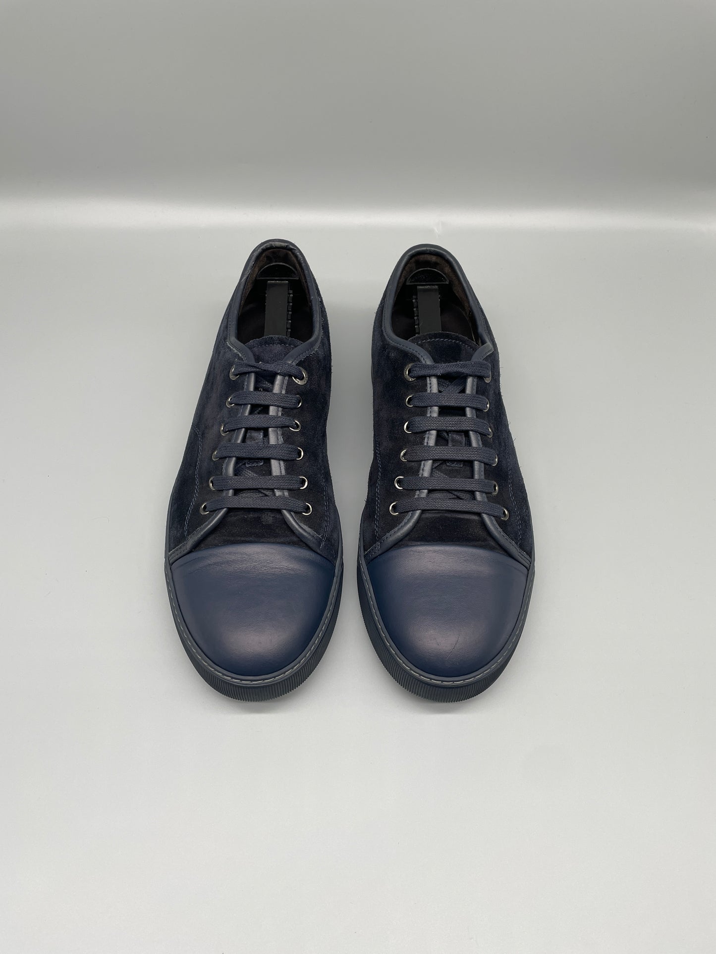 Lanvin Nappa Cap Toe Sneaker Blue 45 | UK11