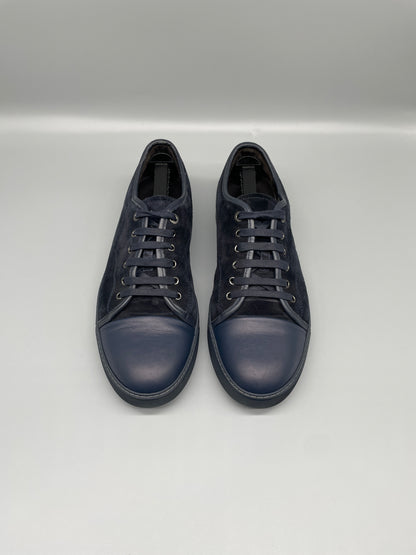 Lanvin Nappa Cap Toe Sneaker Blue 45 | UK11