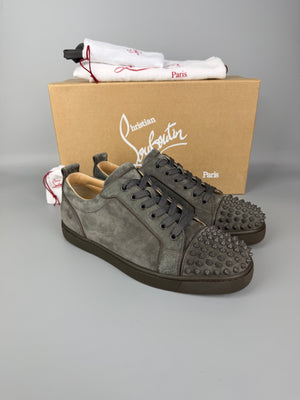 Christian Louboutin Louis Junior Spikes Sneaker Grey | 42.5