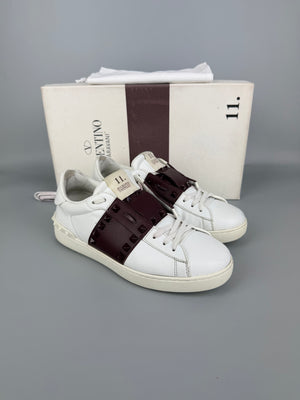 Valentino Open Rockstud Untitled Sneaker Burgundy | 40