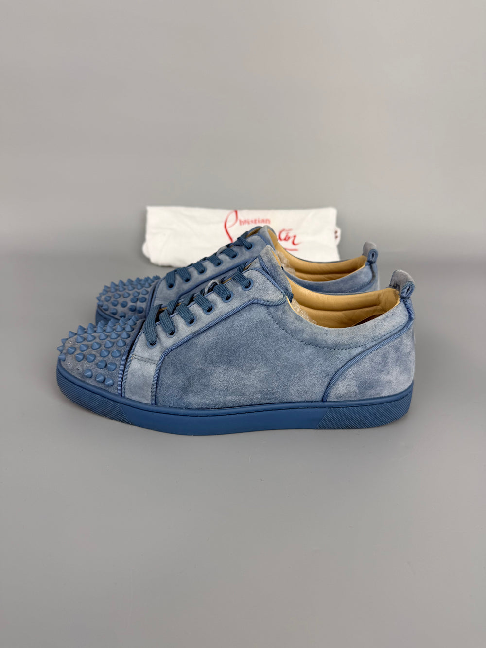 Christian Louboutin Louis Junior Spikes Sneaker Blue | 41