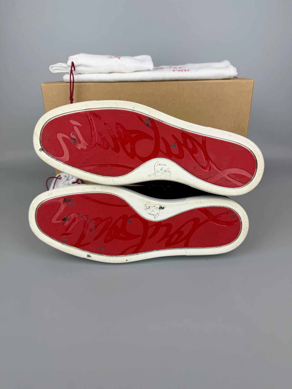 Christian Louboutin Louis Junior Spikes Sneaker Navy | 42