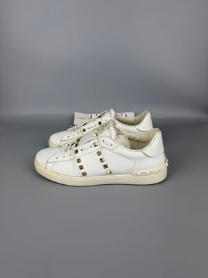 Valentino Open Rockstud Untitled Sneaker White | 42