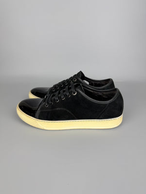 Lanvin Dbb1 Patent Cap Toe Sneaker Black | 42