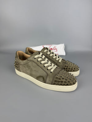 Christian Louboutin Louis Junior Spikes Sneaker Beige | 43.5