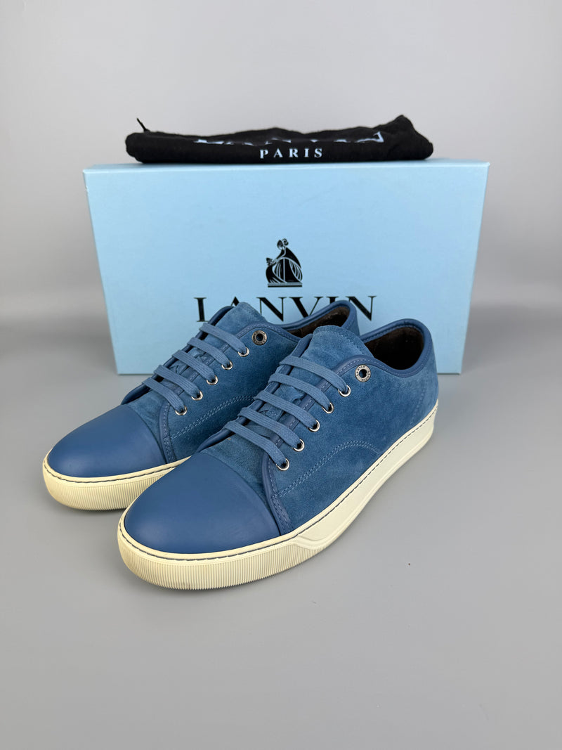 Lanvin Dbb1 Nappa Cap Toe Sneaker Blue | 42