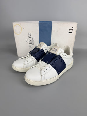 Valentino Open Rockstud Untitled Sneaker Navy | 41