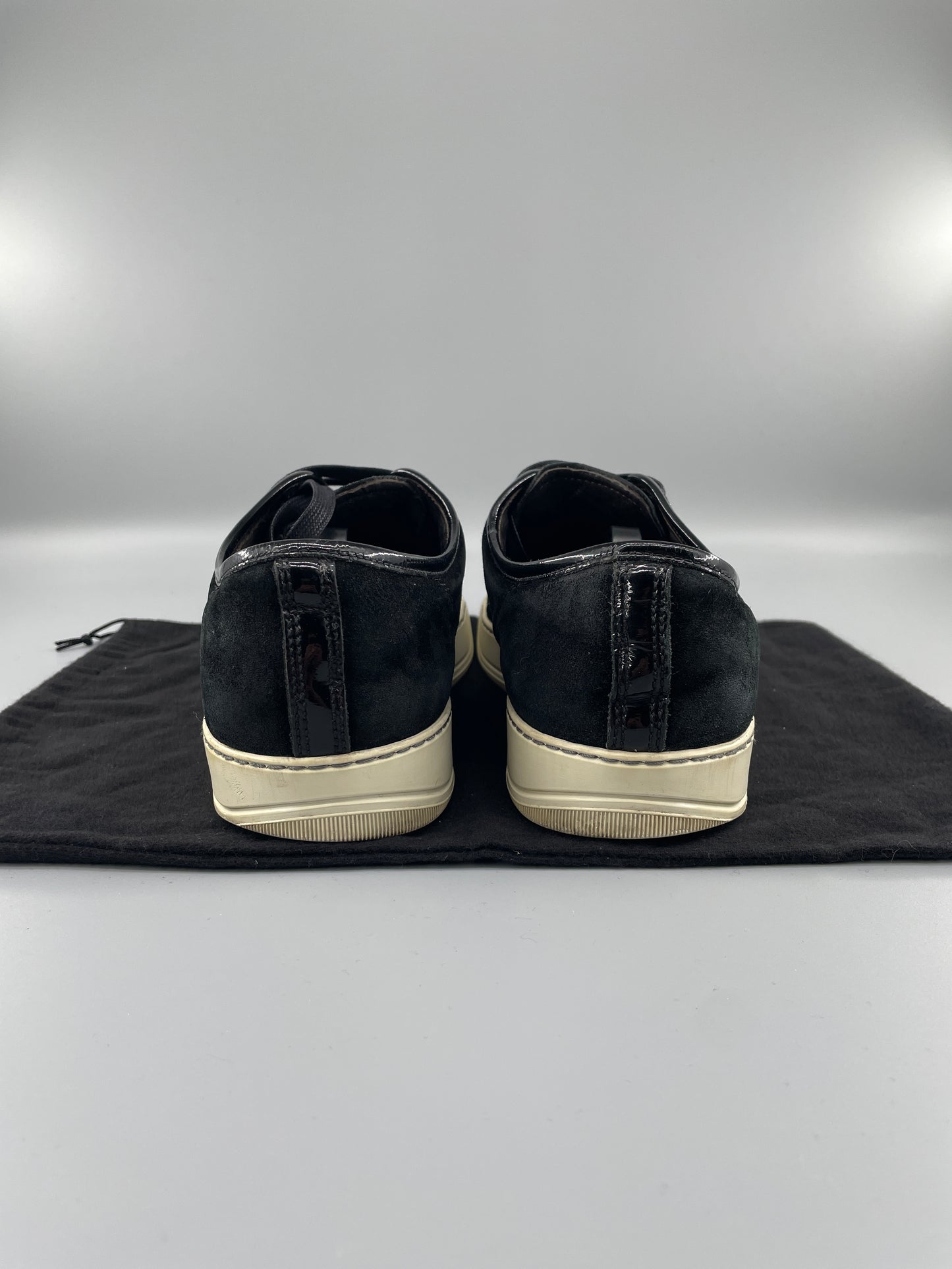 Lanvin Patent Cap Toe Sneaker Black 42 | UK8