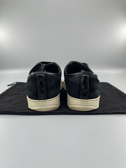 Lanvin Patent Cap Toe Sneaker Black 42 | UK8