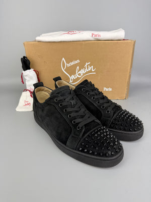Christian Louboutin Louis Junior Spikes Sneaker Black | 44