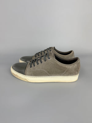 Lanvin Dbb1 Patent Cap Toe Sneaker Grey | 45