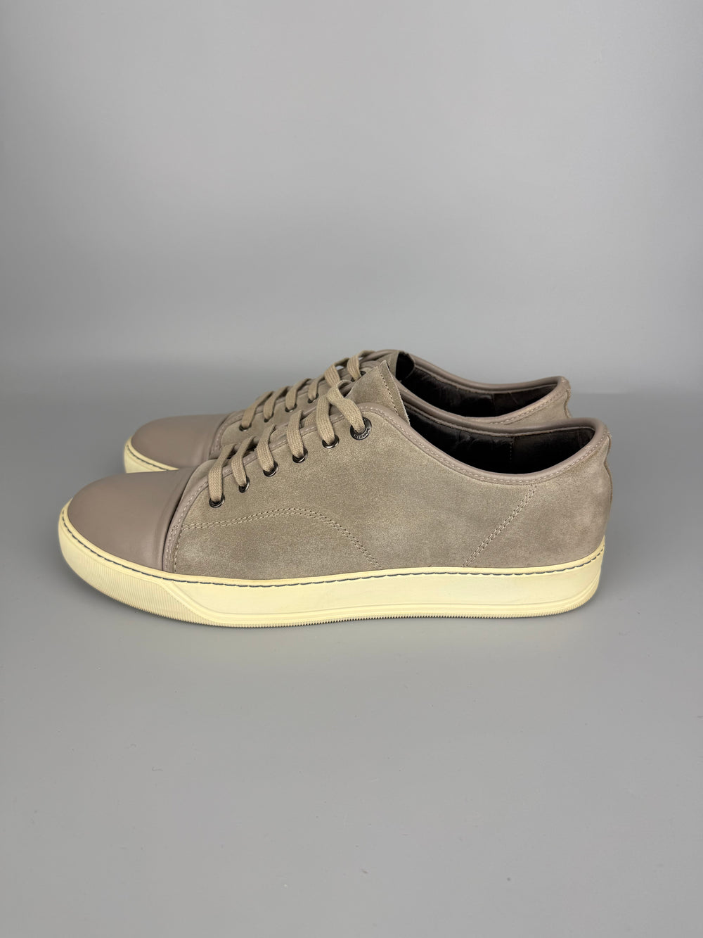 Lanvin Dbb1 Nappa Cap Toe Sneaker Beige | 45