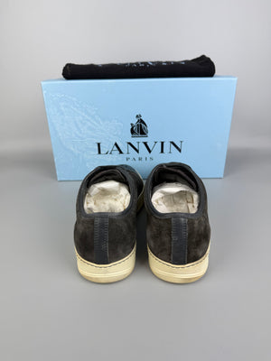 Lanvin Dbb1 Patent Cap Toe Sneaker Grey | 42