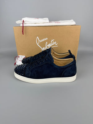 Christian Louboutin Louis Junior Spikes Sneaker Navy | 42