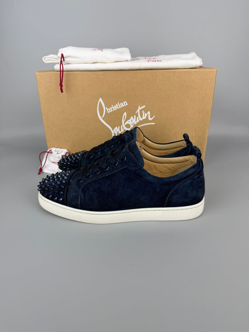 Christian Louboutin Louis Junior Spikes Sneaker Navy | 42
