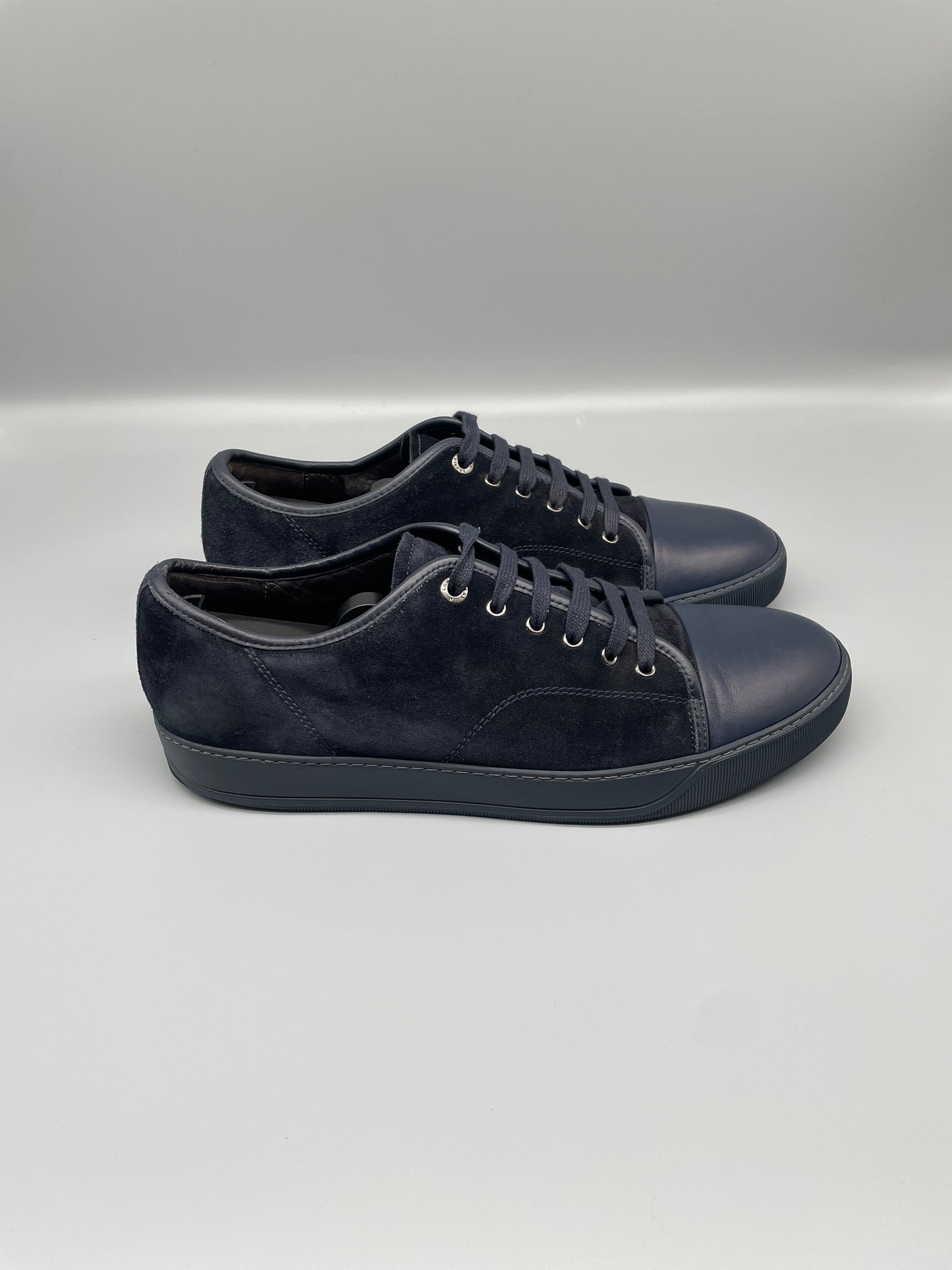 Lanvin Nappa Cap Toe Sneaker Blue 45 | UK11
