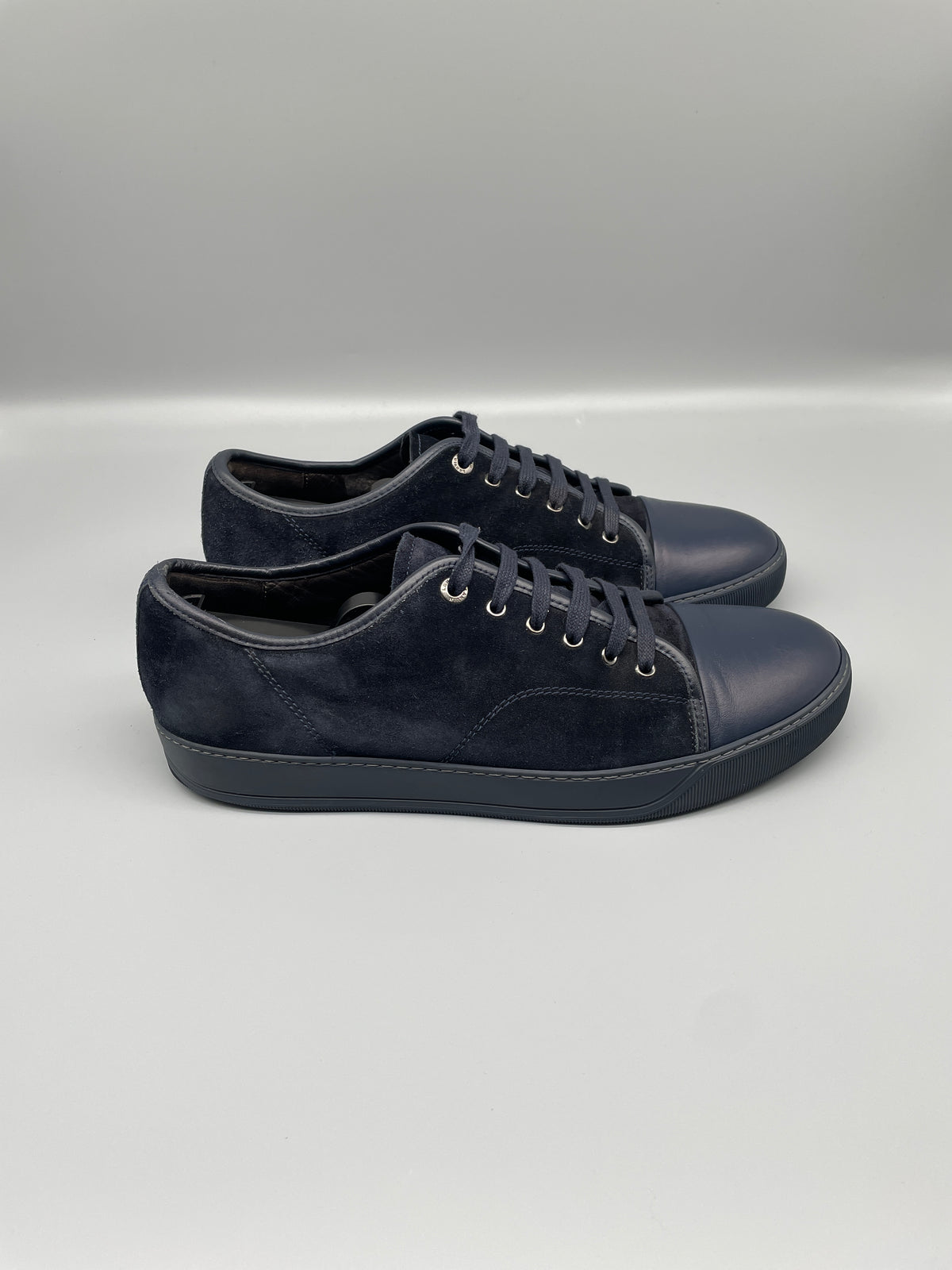 Lanvin Dbb1 Nappa Cap Toe Sneaker Blue | UK11