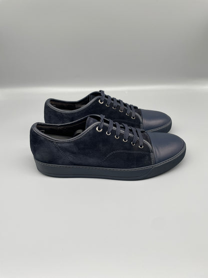 Lanvin Nappa Cap Toe Sneaker Blue 45 | UK11