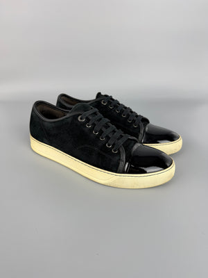 Lanvin Dbb1 Patent Cap Toe Sneaker Black | 42