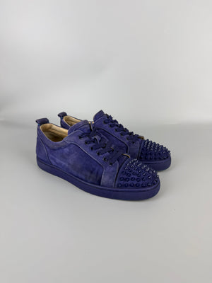 Christian Louboutin Louis Junior Spikes Sneaker Purple | 40.5