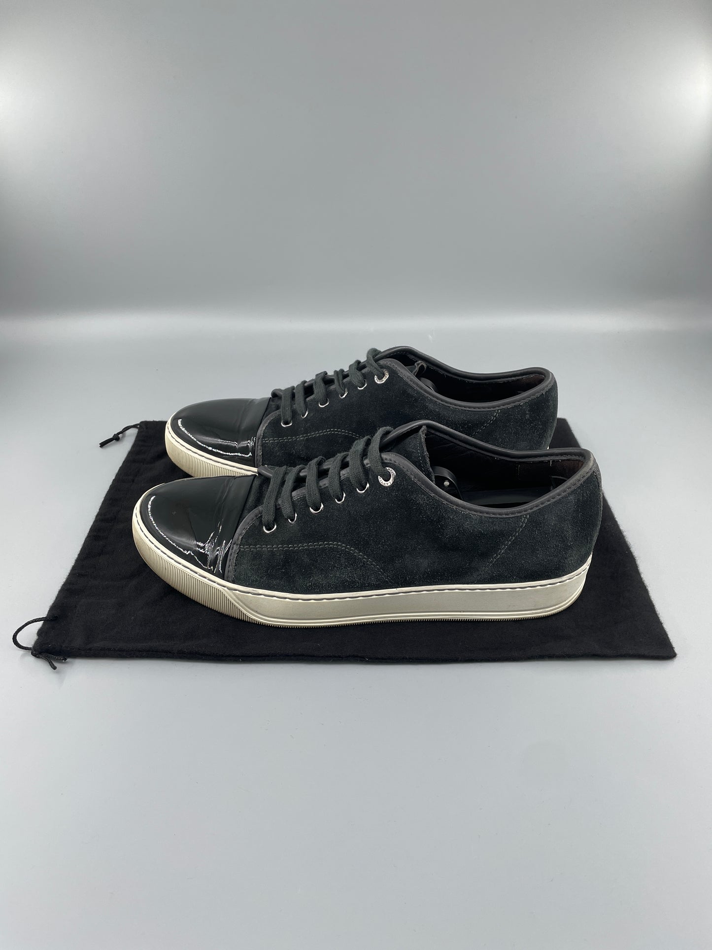 DBB1 Elephant Grey Suede Patent Cap Toe