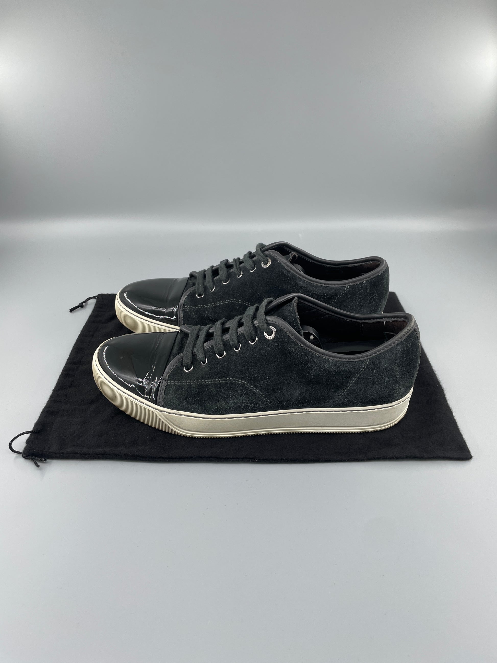 DBB1 Elephant Grey Suede Patent Cap Toe