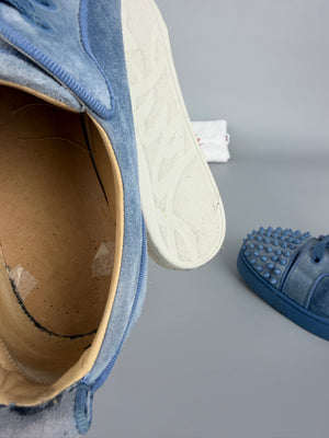 Christian Louboutin Louis Junior Spikes Sneaker Blue | 41
