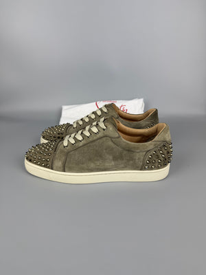 Christian Louboutin Louis Junior Spikes Sneaker Beige | 43.5