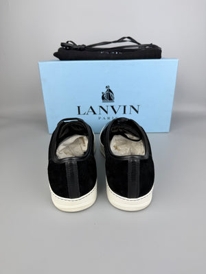 Lanvin Dbb1 Patent Cap Toe Sneaker Black | 46