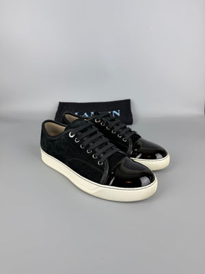 Lanvin Dbb1 Patent Cap Toe Sneaker Black | 40