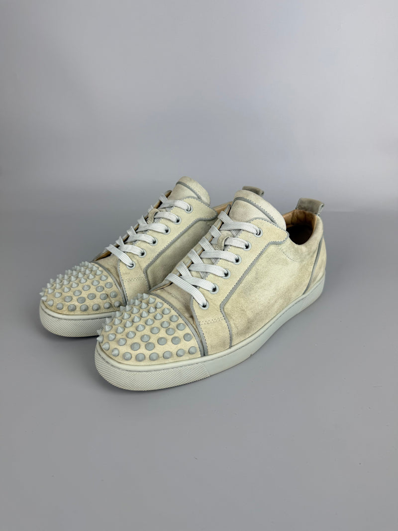 Christian Louboutin Louis Junior Spikes Sneaker Light Grey | 43