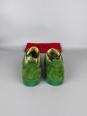 Christian Louboutin Louis Junior Spikes Sneaker Green | 41.5