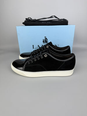 Lanvin Dbb1 Patent Cap Toe Sneaker Black | 46