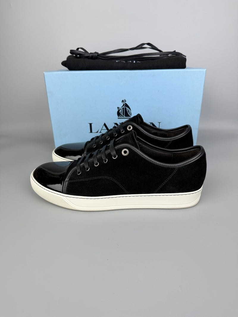 Lanvin Dbb1 Patent Cap Toe Sneaker Black | 46