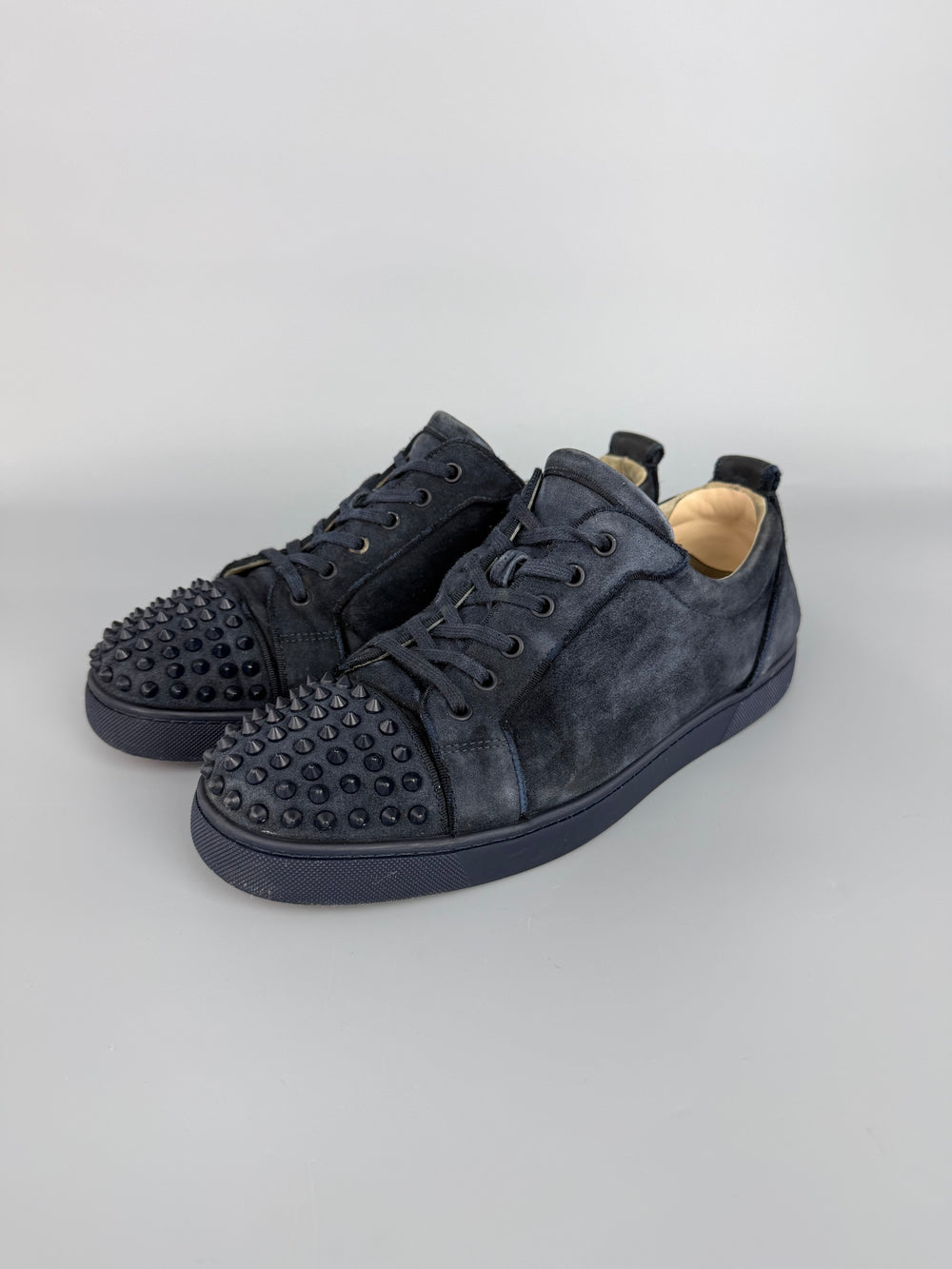 Christian Louboutin Louis Junior Spikes Sneaker Navy | 45