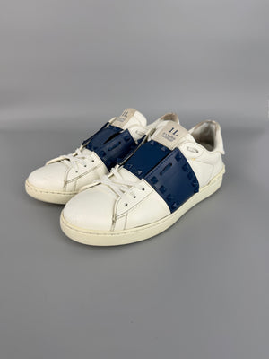 Valentino Open Rockstud Untitled Sneaker Navy | 43