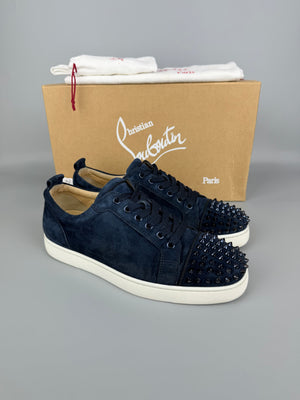 Christian Louboutin Louis Junior Spikes Sneaker Navy | 42