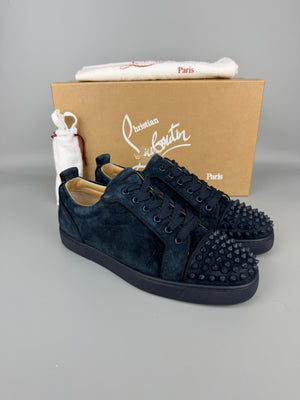 Christian Louboutin Louis Junior Spikes Sneaker Navy | 42.5
