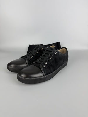 Lanvin Dbb1 Nappa Cap Toe Sneaker Black | 46