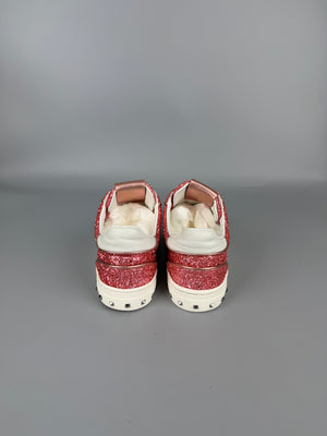 Valentino Flycrew Sneaker Pink Glitter | 37
