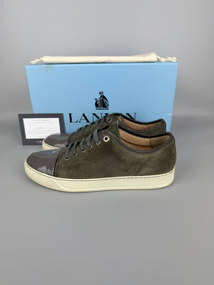 Lanvin Dbb1 Patent Cap Toe Sneaker Green | 44