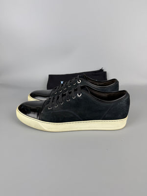 Lanvin Dbb1 Patent Cap Toe Sneaker Black | 47