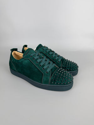 Christian Louboutin Louis Junior Spikes Sneaker Dark Green | 45