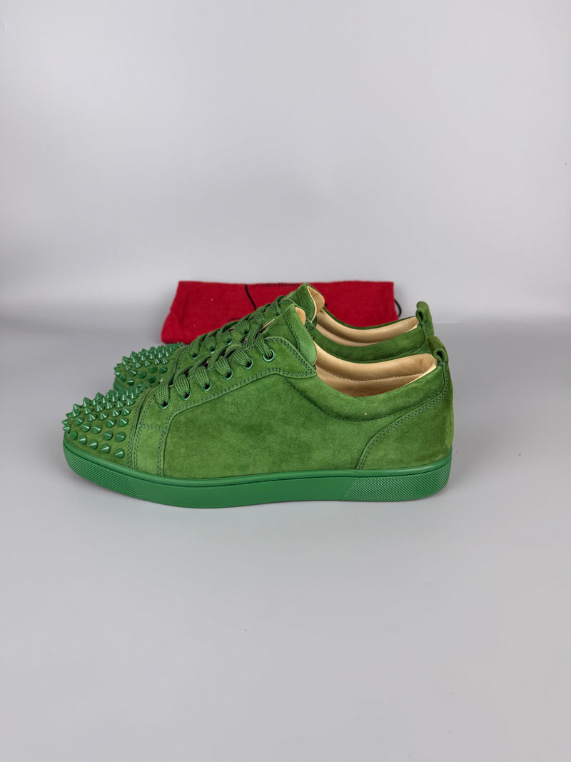 Christian Louboutin Louis Junior Spikes Sneaker Green | 41.5