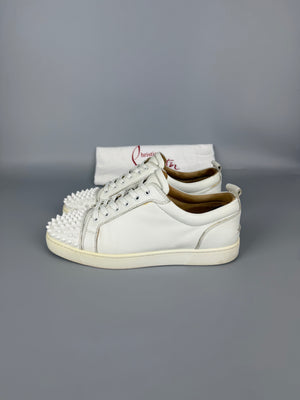 Christian Louboutin Louis Junior Spikes Sneaker White | 41.5