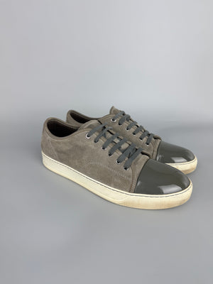 Lanvin Dbb1 Patent Cap Toe Sneaker Grey | 45